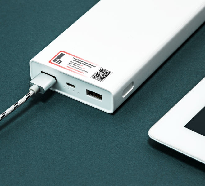 Power bank and laptop